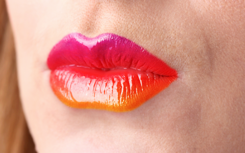 Maquillaje labial de la cosmética coreana